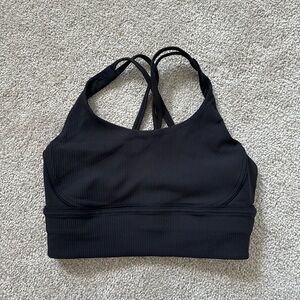 Long Line Ribbed Energy Bra